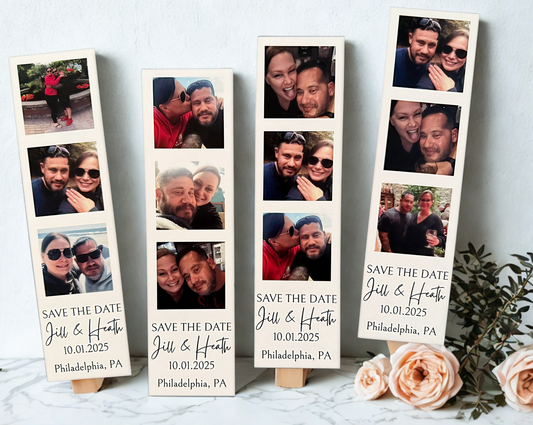 Photo Strip Save the Date Magnets